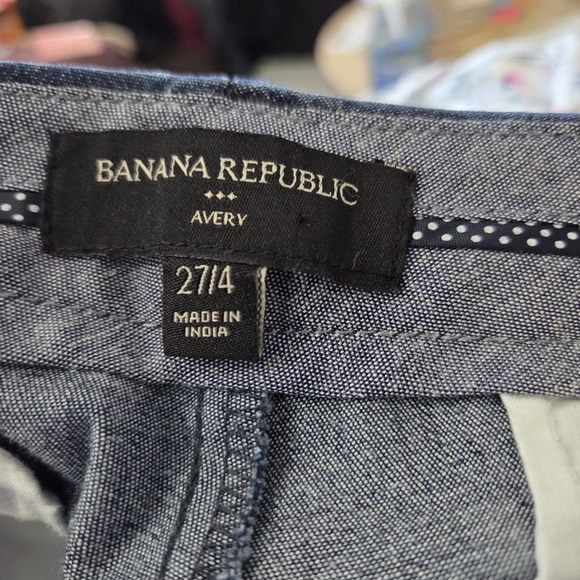 ⭐️Banana Republic Blue Trousers Jean Look Size 27 - Picture 5 of 5